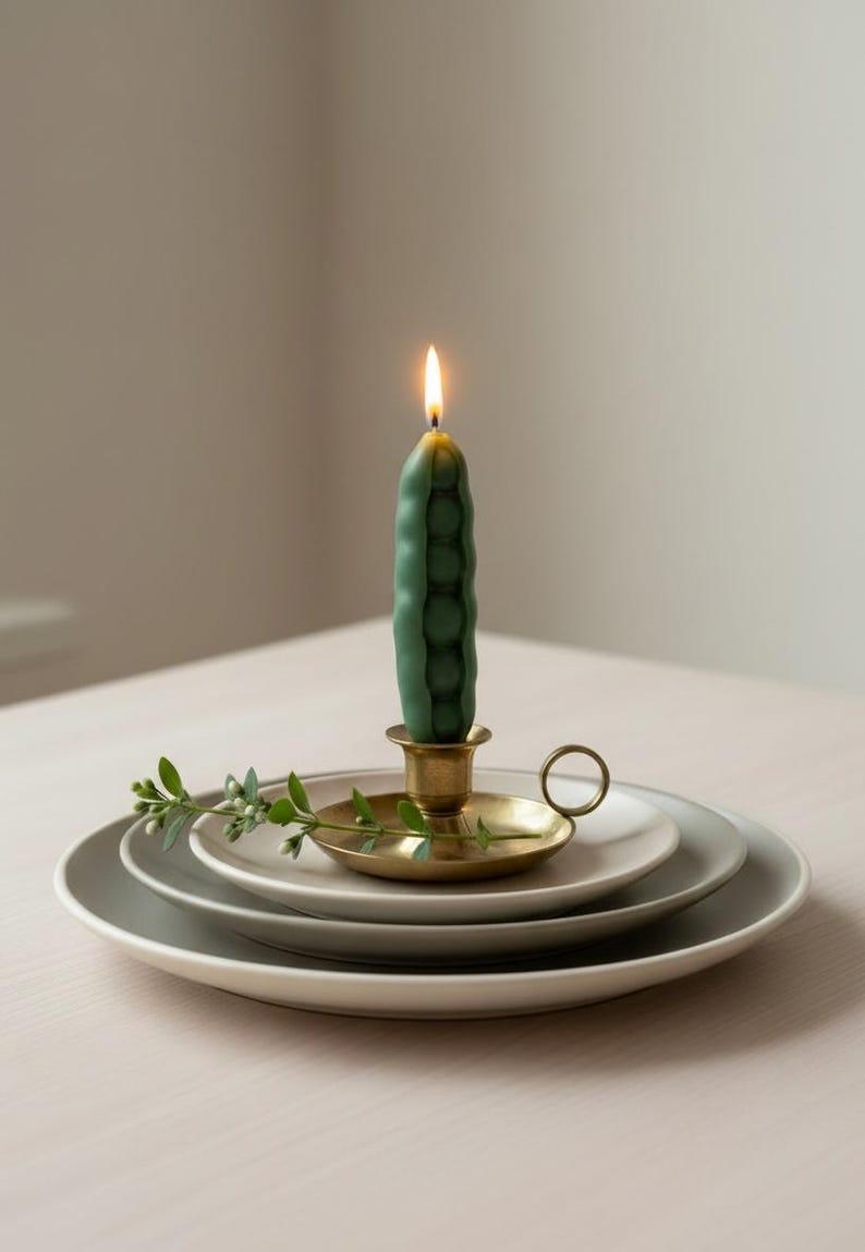 Pea Pod Candle