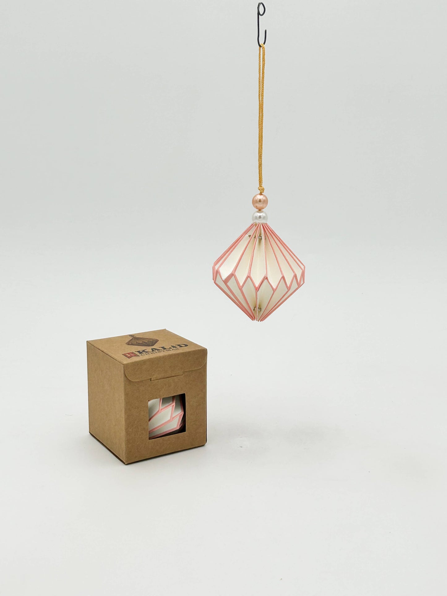 Paper Honeycomb Diamond Ornament