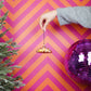 Glass Croissant Ornament