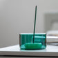 Glass Incense Holder - Green