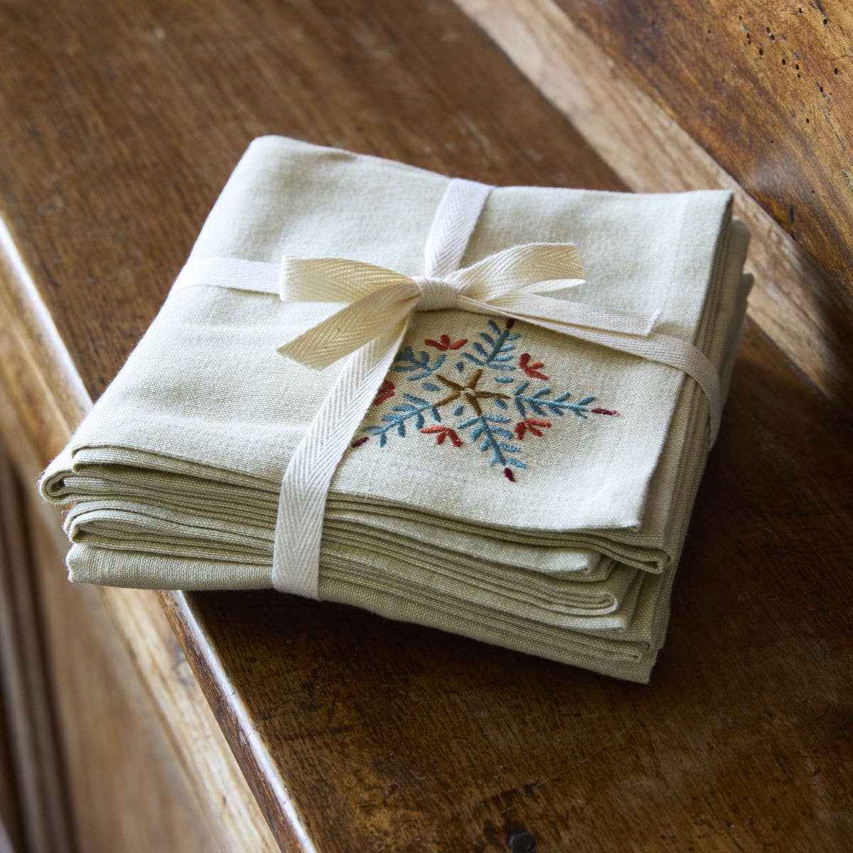 Set of 4 napkins Flocons