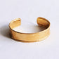 Wide Hammered Bangle - Gold