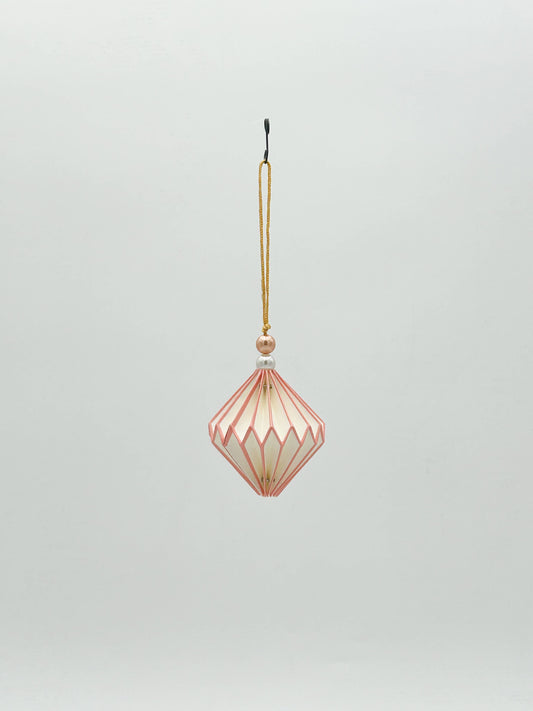 Paper Honeycomb Diamond Ornament