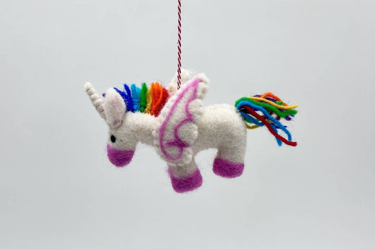 Unicorn Felt Ornament
