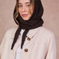 Sophie Hooded Scarf - Chocolate