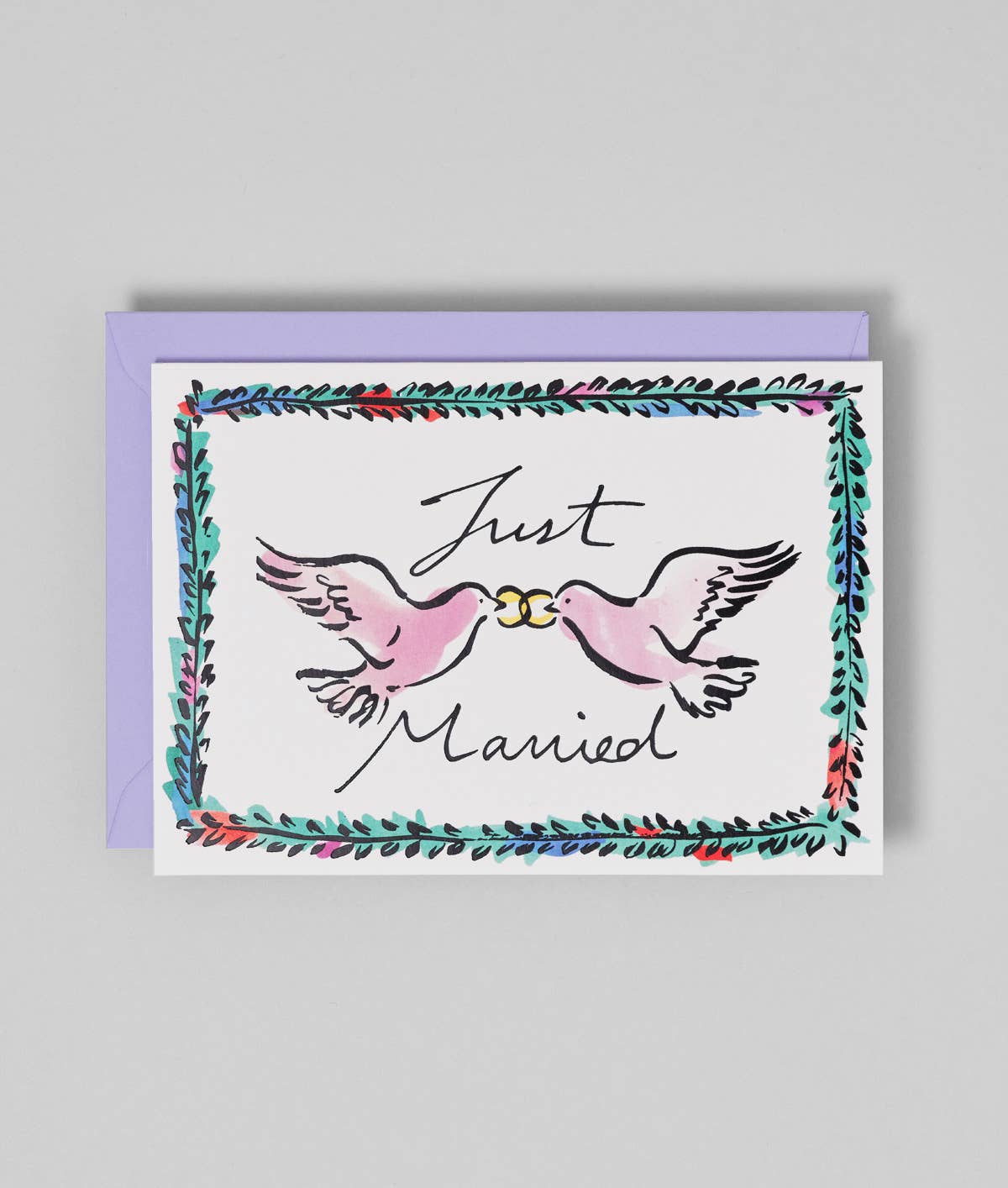 Just Married Greeting Card