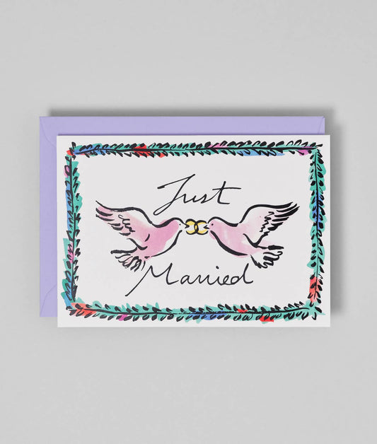 Just Married Greeting Card