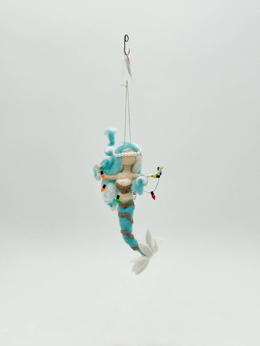 Christmas Mermaid Felt Ornament