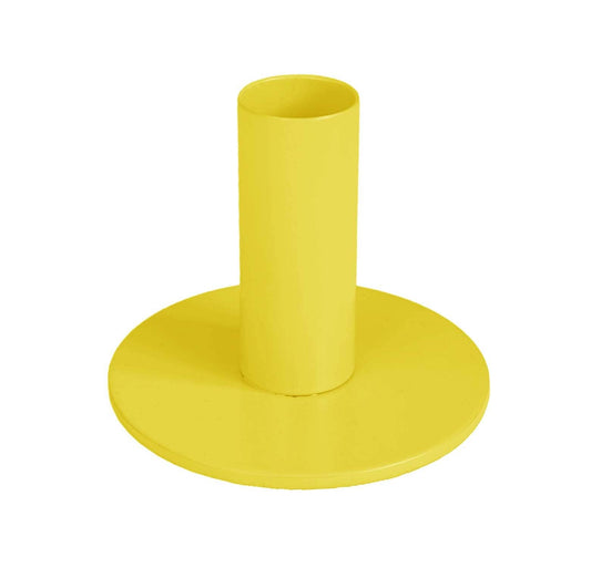 Metal Yellow Candleholder
