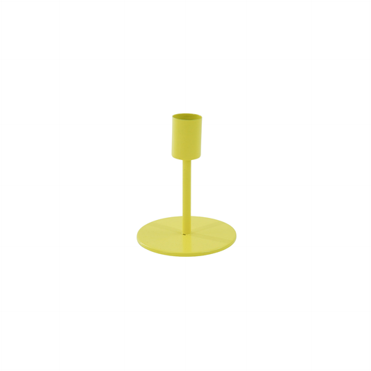 Tall Neon Yellow Candleholder