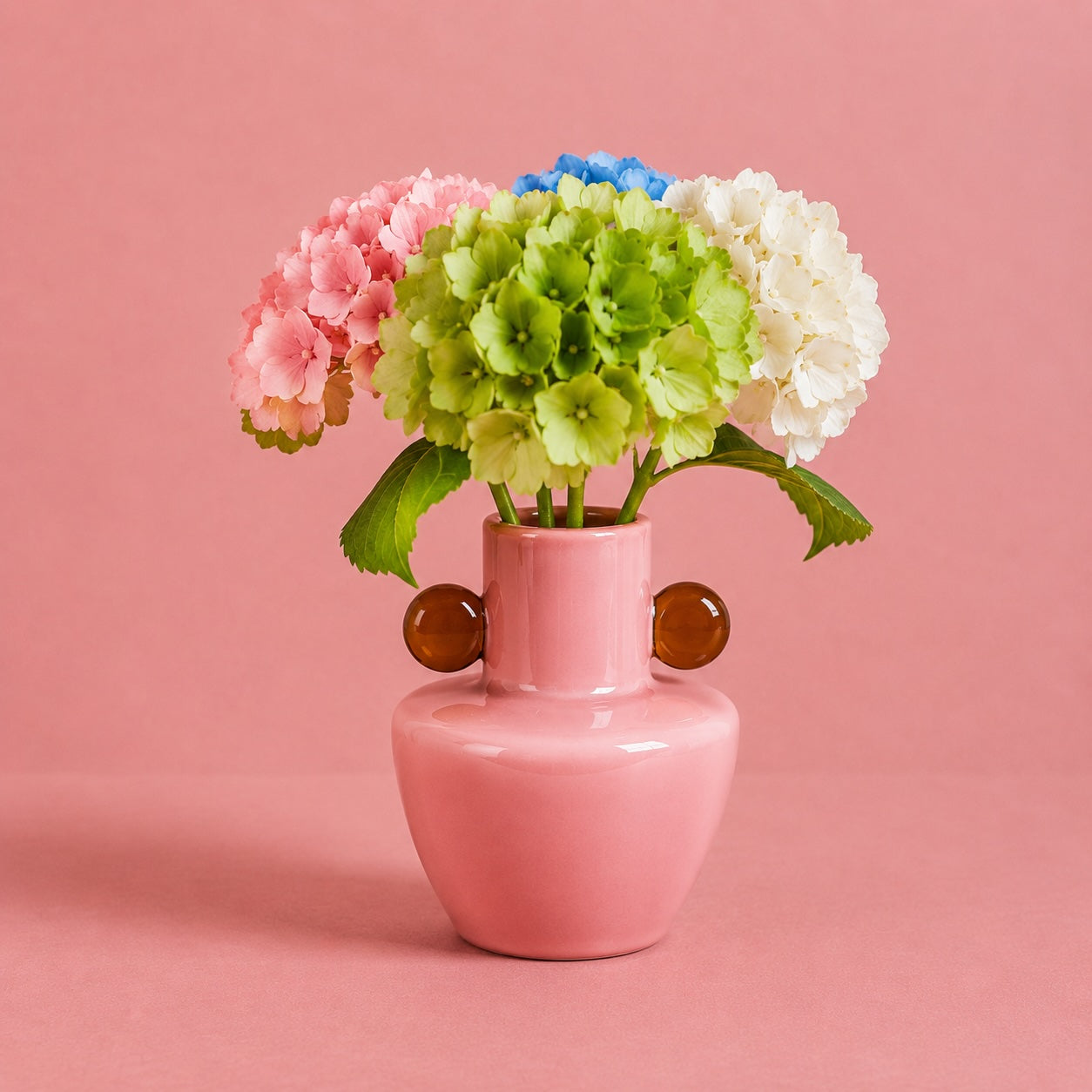 Rosa Pink Glass Vase 13,5 cm x 21cm