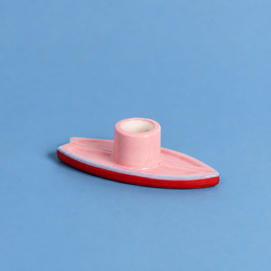 Surfboard Candle Holder
