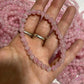 Rose Quartz Crystal Beaded Bracelet