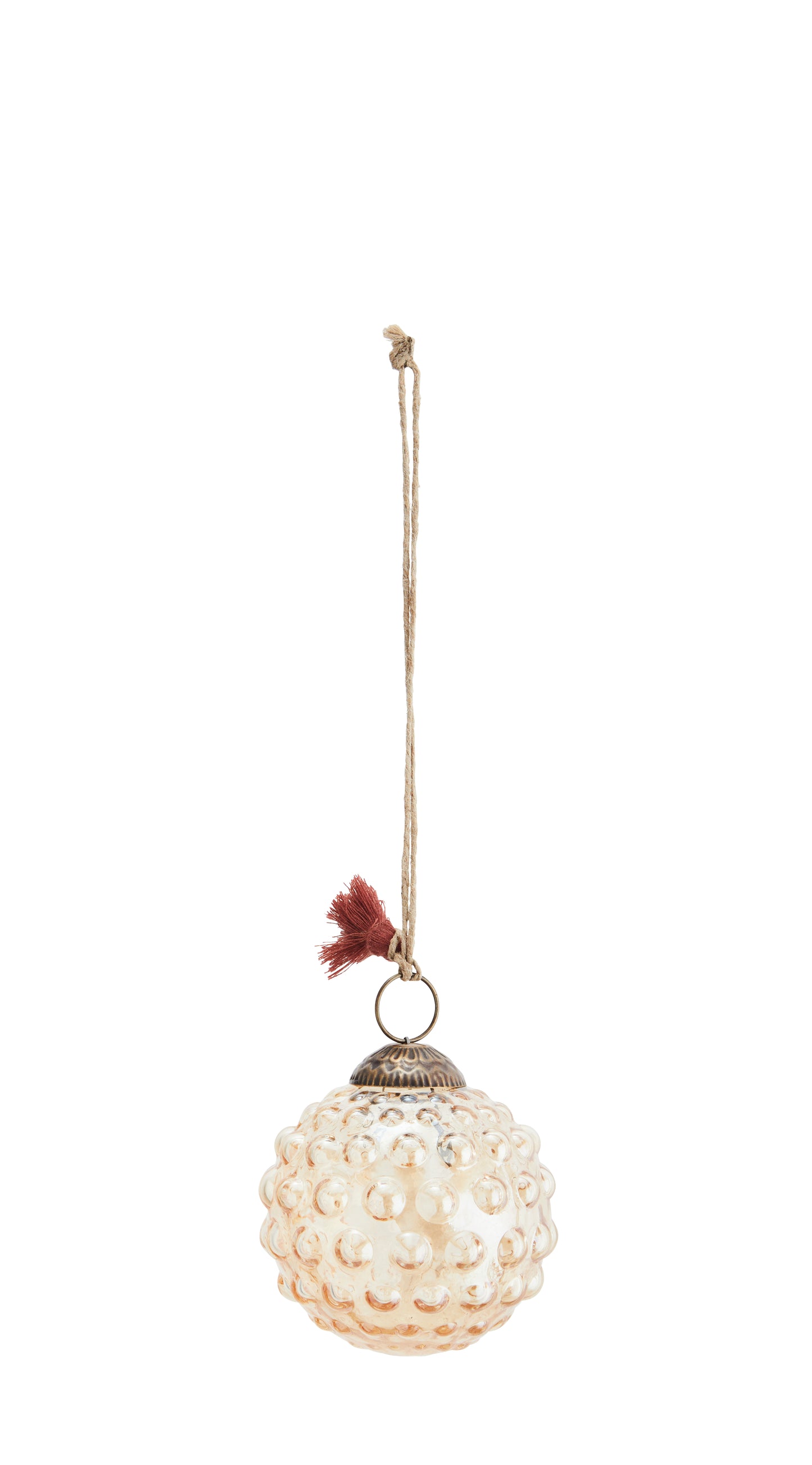 Dotted Glass Christmas Ornament